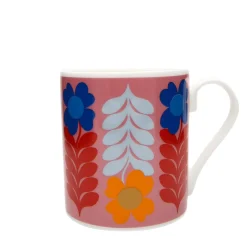 Keith Brymer Jones Frances Collett - Medium Ceramic Mug 275ml - Flower - Pink^ Frances Collett | Mugs & Cups