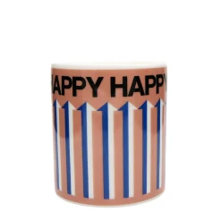 Keith Brymer Jones Frances Collett - Medium Ceramic Mug 275ml - Happy Pink^ Frances Collett | Mugs & Cups