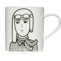 Keith Brymer Jones Jane Foster - Ceramic Mug - Amelia Earhart - 360ml^ Jane Foster | Mugs & Cups