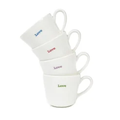 Keith Brymer Jones - Espresso Cup Set of 4 - Love - 100ml^ Keith Brymer Jones | Mugs & Cups