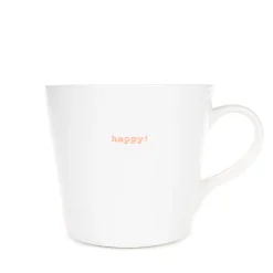 Keith Brymer Jones - Large Mug - happy! (orange) - 500ml^ Keith Brymer Jones | Mugs & Cups