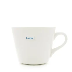 Keith Brymer Jones - Medium Mug - happy! (blue) - 350ml^ Keith Brymer Jones | Mugs & Cups