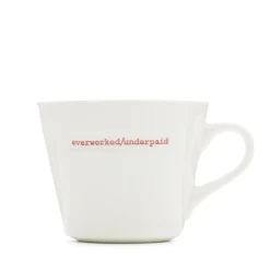 Keith Brymer Jones - Medium Mug - overworked/underpaid - 350ml^ Keith Brymer Jones | Mugs & Cups