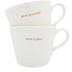 Keith Brymer Jones - Medium Mug Pair - good morning!... - 350ml^ Keith Brymer Jones | Mugs & Cups