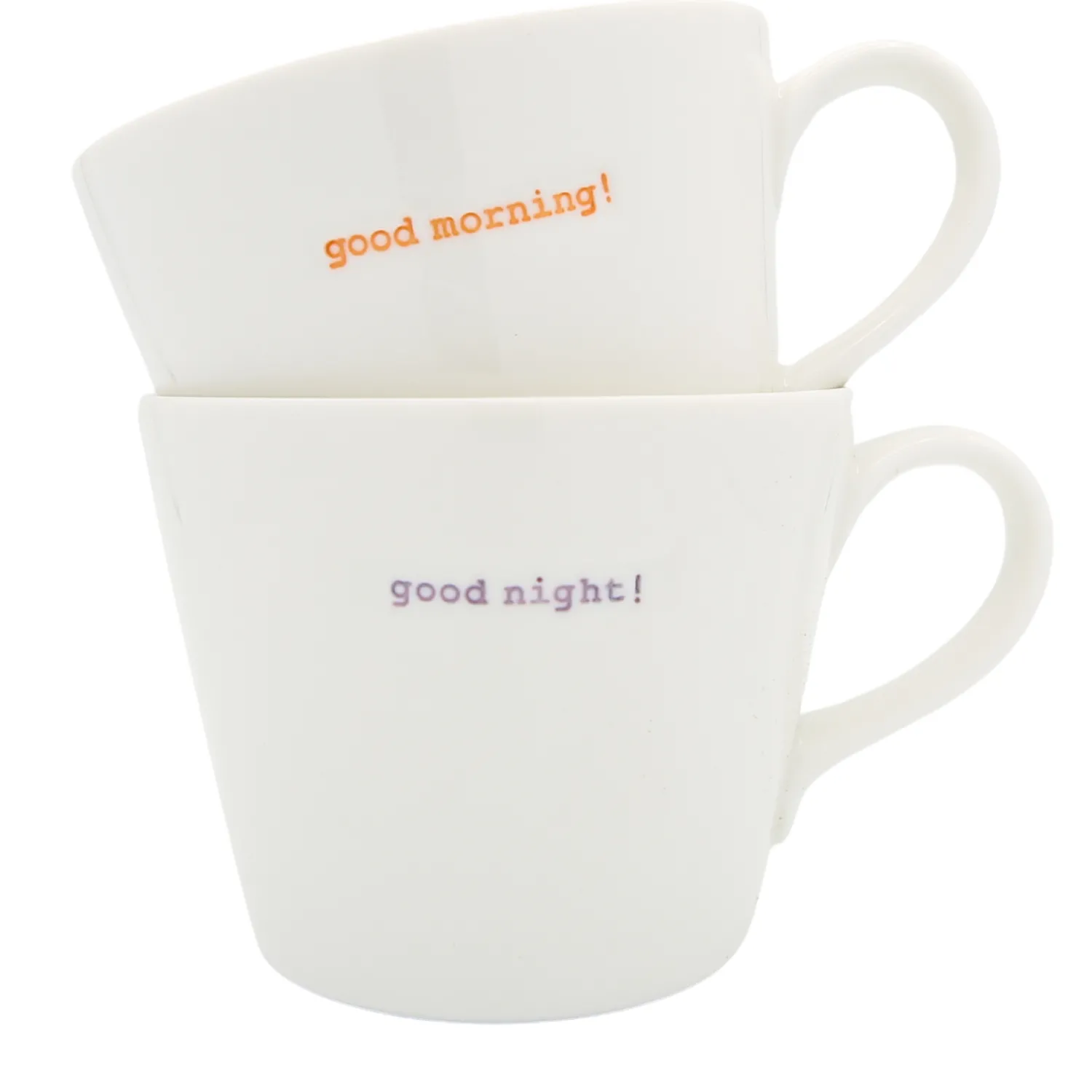 Keith Brymer Jones - Medium Mug Pair - good morning!... - 350ml^ Keith Brymer Jones | Mugs & Cups