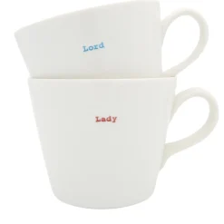 Keith Brymer Jones - Medium Mug Pair - Lord & Lady - 350ml^ Keith Brymer Jones | Mugs & Cups