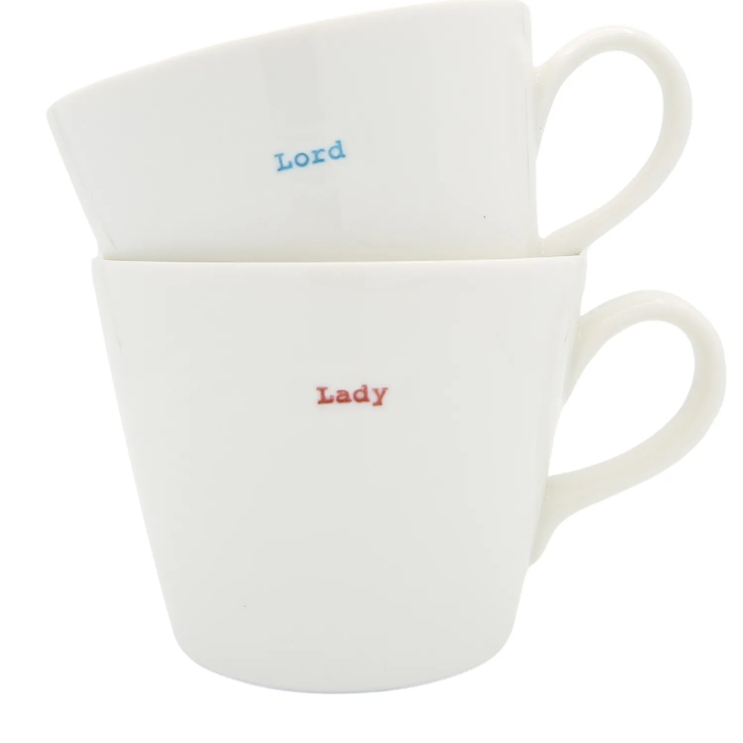 Keith Brymer Jones - Medium Mug Pair - Lord & Lady - 350ml^ Keith Brymer Jones | Mugs & Cups