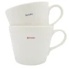 Keith Brymer Jones - Medium Mug Pair - bride & groom - 350ml^ Keith Brymer Jones | Mugs & Cups
