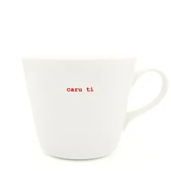 Keith Brymer Jones - Medium Mug - caru ti (Welsh) - 350ml^ Keith Brymer Jones | Mugs & Cups