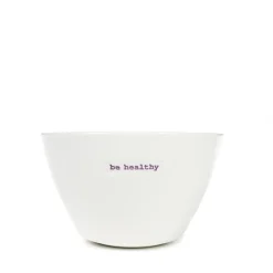 Keith Brymer Jones - Medium Bowl - be healthy - 500ml^ Keith Brymer Jones | Plates & Bowls