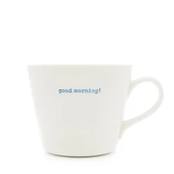 Keith Brymer Jones - Medium Mug - good morning! (blue) - 350ml^ Keith Brymer Jones | Mugs & Cups