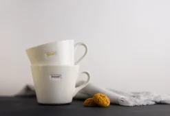 Keith Brymer Jones - Medium Mug - happy! (lilac) - 350ml^ Keith Brymer Jones | Mugs & Cups