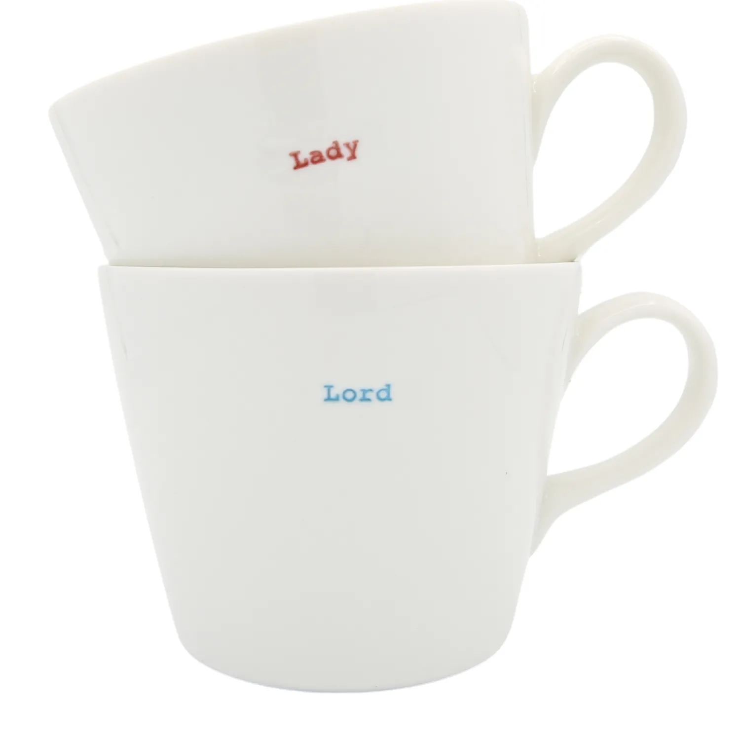 Keith Brymer Jones - Medium Mug Pair - Lord & Lady - 350ml^ Keith Brymer Jones | Mugs & Cups
