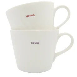 Keith Brymer Jones - Medium Mug Pair - bride & groom - 350ml^ Keith Brymer Jones | Mugs & Cups