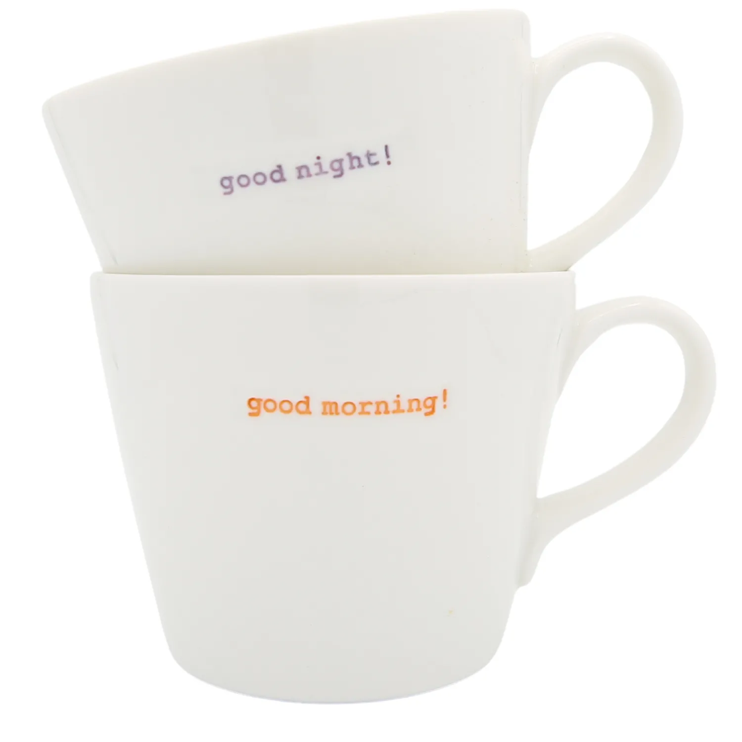 Keith Brymer Jones - Medium Mug Pair - good morning!... - 350ml^ Keith Brymer Jones | Mugs & Cups