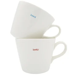 Keith Brymer Jones - Medium Mug Pair - Lord & Lady - 350ml^ Keith Brymer Jones | Mugs & Cups