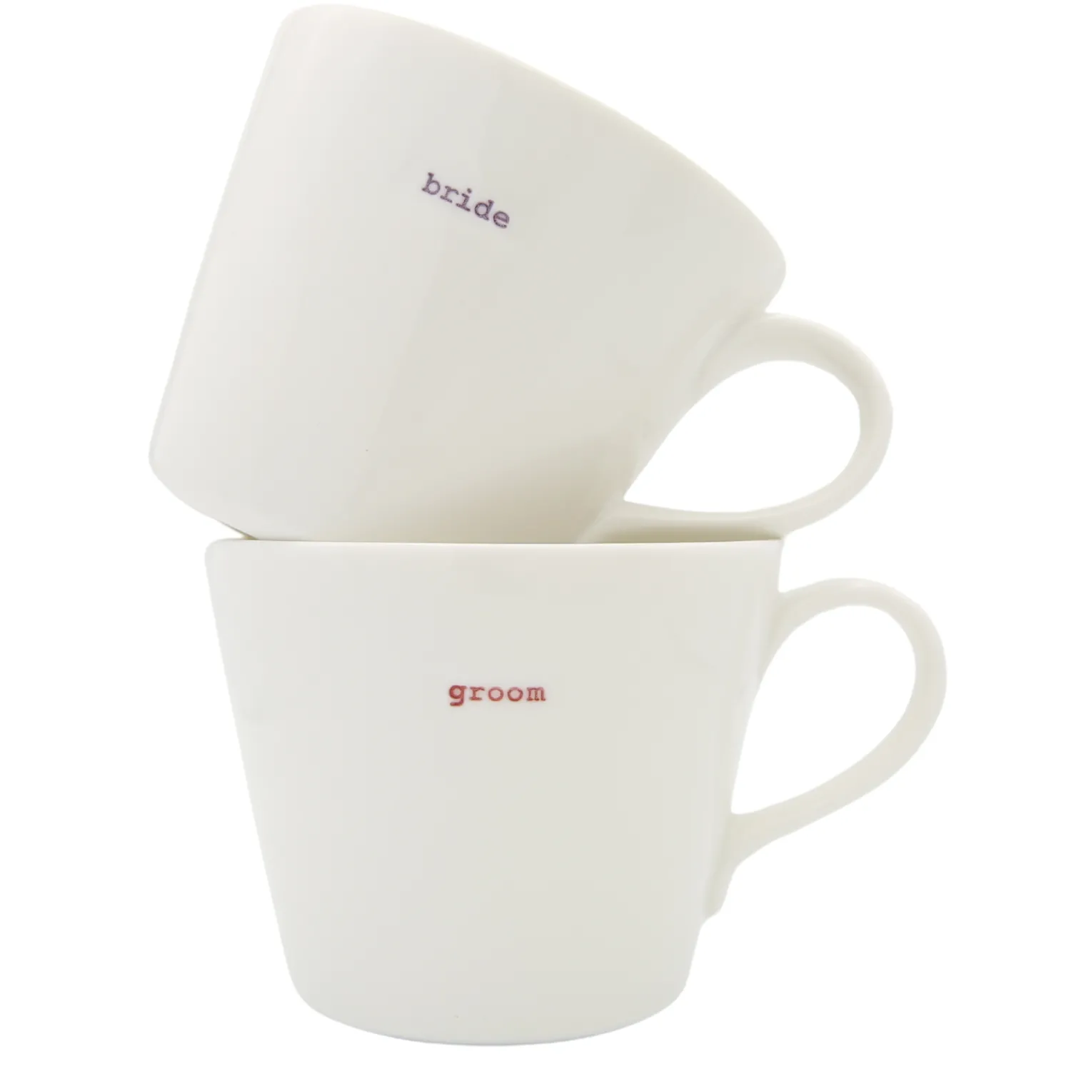 Keith Brymer Jones - Medium Mug Pair - bride & groom - 350ml^ Keith Brymer Jones | Mugs & Cups