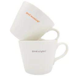 Keith Brymer Jones - Medium Mug Pair - good morning!... - 350ml^ Keith Brymer Jones | Mugs & Cups