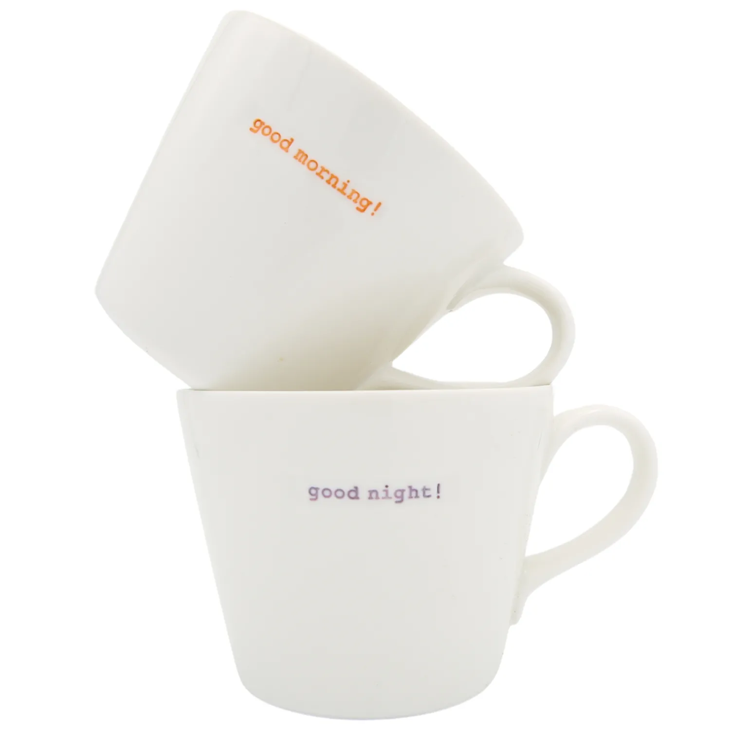 Keith Brymer Jones - Medium Mug Pair - good morning!... - 350ml^ Keith Brymer Jones | Mugs & Cups
