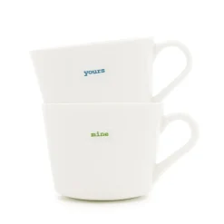 Keith Brymer Jones - Small Mug Pair - yours & mine - 280ml^ Keith Brymer Jones | Mugs & Cups