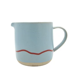 Keith Brymer Jones - Stoneware Jug - Clear Sky & Red - 400ml^ Keith Brymer Jones | Serveware