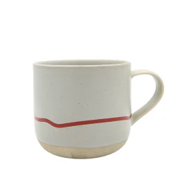 Keith Brymer Jones - Stoneware Mug - Pebble & Red - 350ml^ Keith Brymer Jones | Mugs & Cups