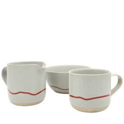 Keith Brymer Jones - Stoneware Bowl - Pebble & Red - 600ml^ Keith Brymer Jones | Plates & Bowls