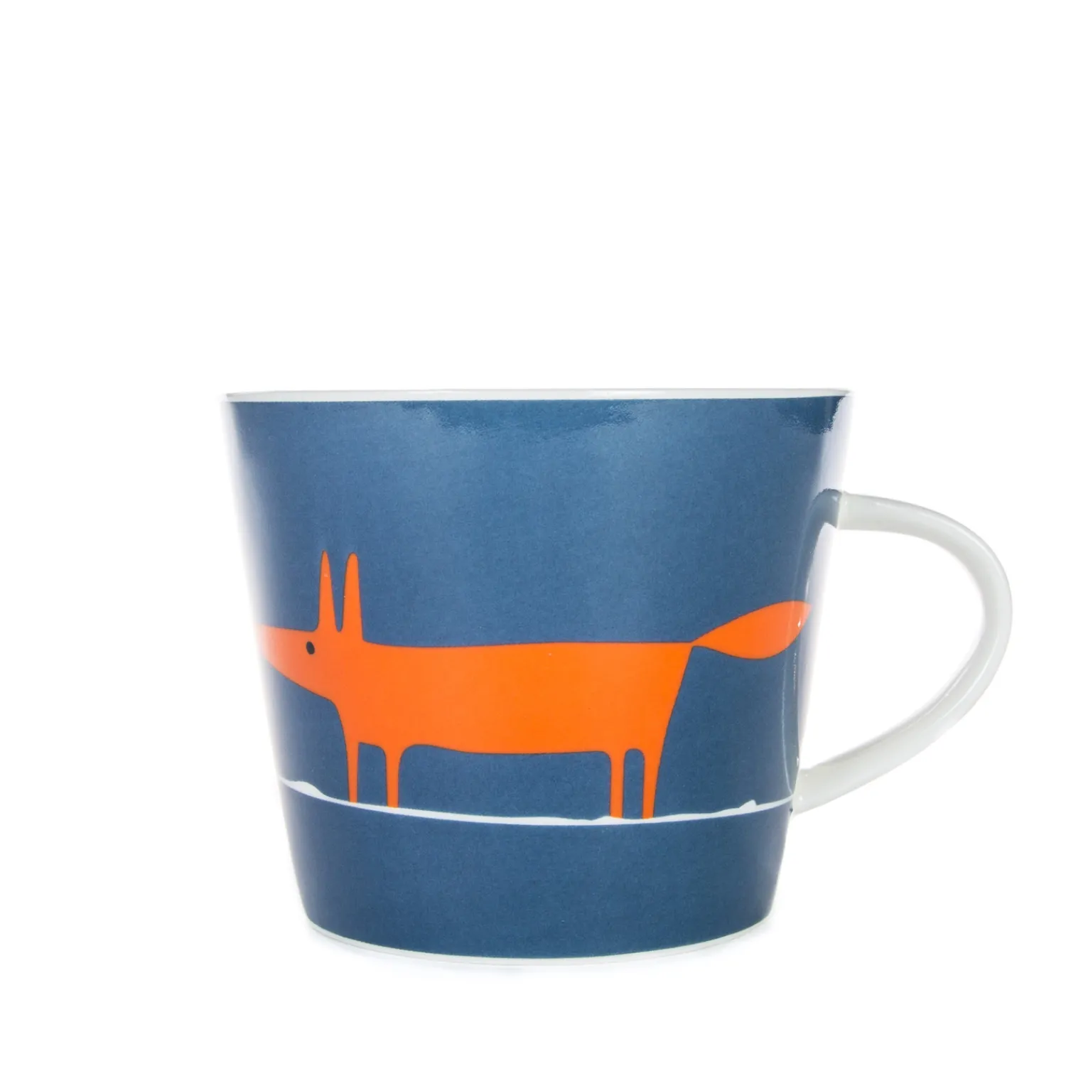 Keith Brymer Jones Scion Living - Animal Mug - Mr Fox - Denim & Orange - 350ml^ Scion Living | Mugs & Cups