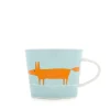 Keith Brymer Jones Scion Living - Animal Mug - Mr Fox - Duckegg & Orange - 250ml^ Scion Living | Mugs & Cups