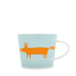 Keith Brymer Jones Scion Living - Animal Mug - Mr Fox - Duckegg & Orange - 250ml^ Scion Living | Mugs & Cups
