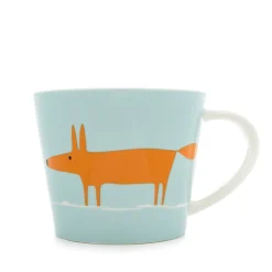 Keith Brymer Jones Scion Living - Animal Mug - Mr Fox - Duckegg & Orange - 525ml^ Scion Living | Mugs & Cups
