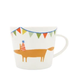 Keith Brymer Jones Scion Living - Animal Mug - Mr Fox Party Hat - Ceramic - 350ml^ Scion Living | Mugs & Cups