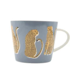 Keith Brymer Jones Scion Living - Animal Mug - Lionel Leopard - Denim - 350ml^ Scion Living | Mugs & Cups