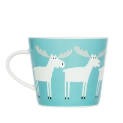 Keith Brymer Jones Scion Living - Animal Mug - Marty Moose - Aqua & Frost - 350ml^ Scion Living | Mugs & Cups
