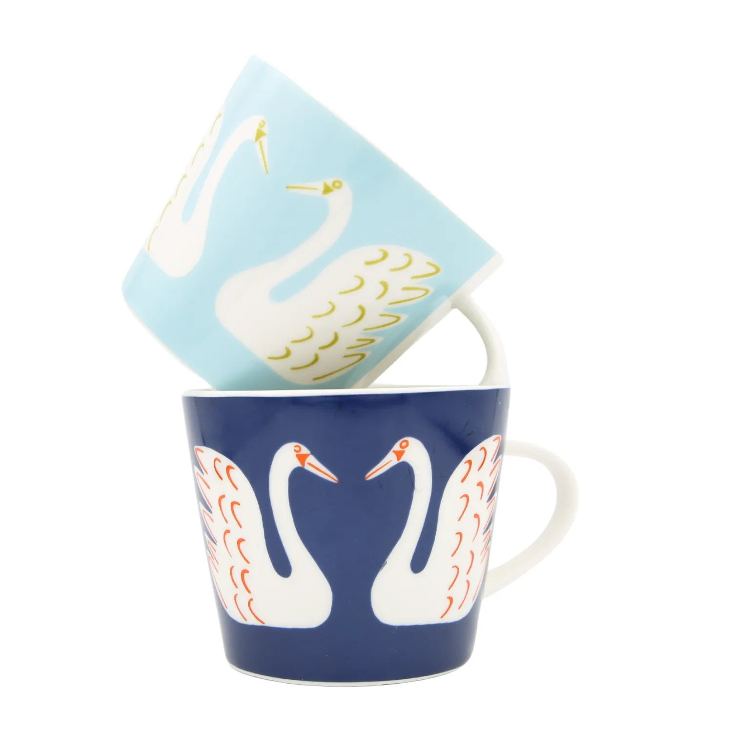 Keith Brymer Jones Scion Living - Animal Mug - Swim Swam Swan - Denim - 350ml^ Scion Living | Mugs & Cups