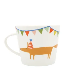 Keith Brymer Jones Scion Living - Animal Mug - Mr Fox Party Hat - Ceramic - 350ml^ Scion Living | Mugs & Cups