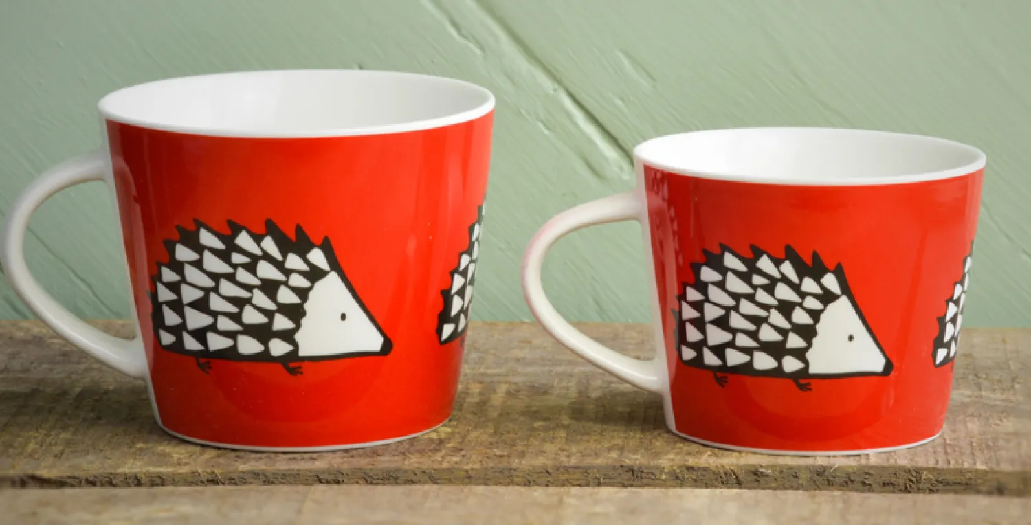Keith Brymer Jones Scion Living - Animal Mug - Spike the Hedgehog - Red - 350ml^ Scion Living | Mugs & Cups