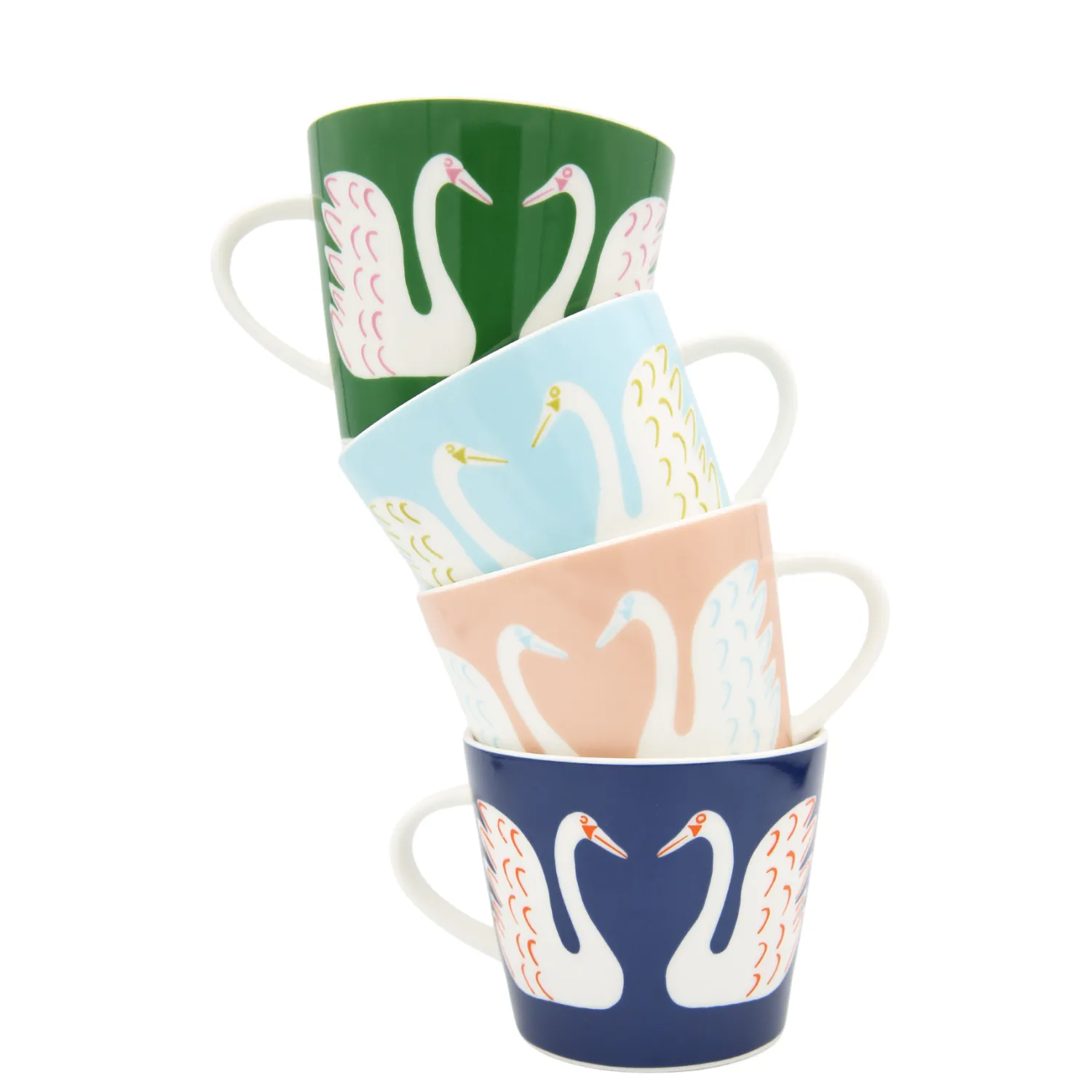 Keith Brymer Jones Scion Living - Animal Mug - Swim Swam Swan - Denim - 350ml^ Scion Living | Mugs & Cups