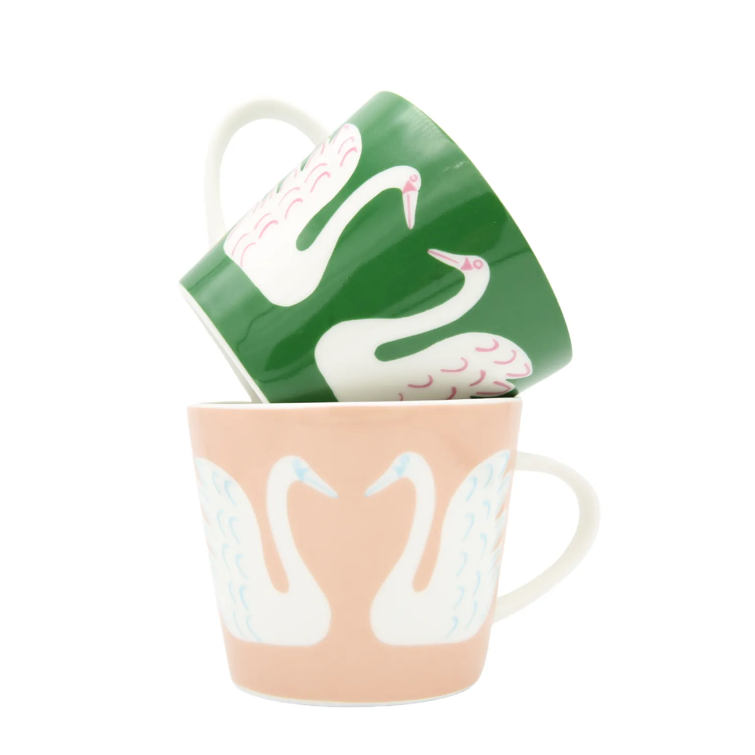 Keith Brymer Jones Scion Living - Animal Mug - Swim Swam Swan - Mint Leaf - 350ml^ Scion Living | Mugs & Cups