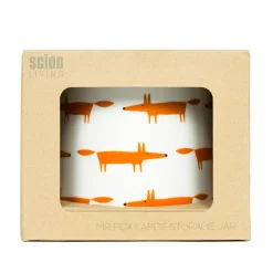 Keith Brymer Jones Scion Living - Storage Jar - Mr Fox - Ceramic & Orange - 700ml^ Scion Living | Kitchen Accessories